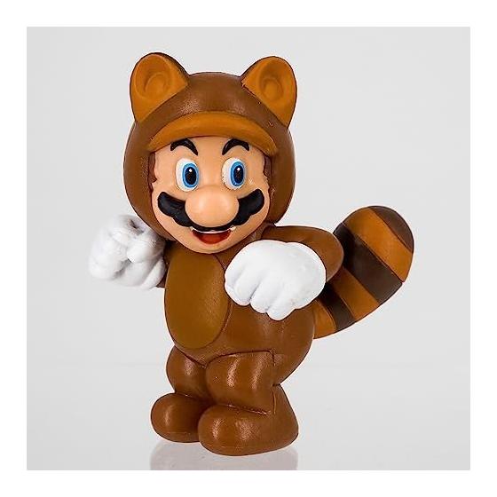 San-Ei Trading Коллекция фигурок Super Mario Tanooki Mario FCM-016, Прибл.. Высота 6 см, шарнирный