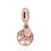 2022 Trend Fine Family Tree Fit Silver Color Charm for Women Bracelet Pendent Charm Original Beads DIY Jewelry Making Fashion