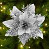 Large Artificial Christmas Flowers Glitter Xmas Tree Ornaments DIY Wreath Simulation Floral Wedding New Year Party Home Decor