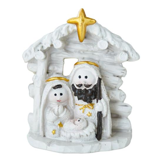 Статуэтка из смолы «Святое семейство», рождественское украшение, настольный декор, фигурка Иисуса Христа для подоконника, камина, подарок для семьи и друзей