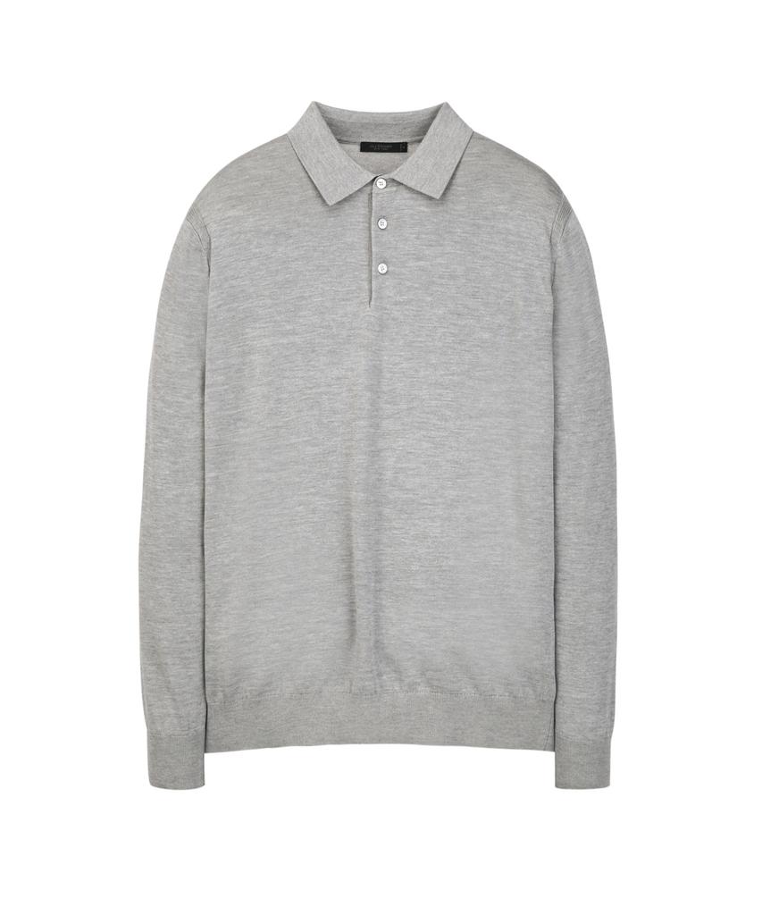 Jilseutyueoteunyuyogmaen Silk Blend Collar Knit - Gray (Jnsw6A104G2)