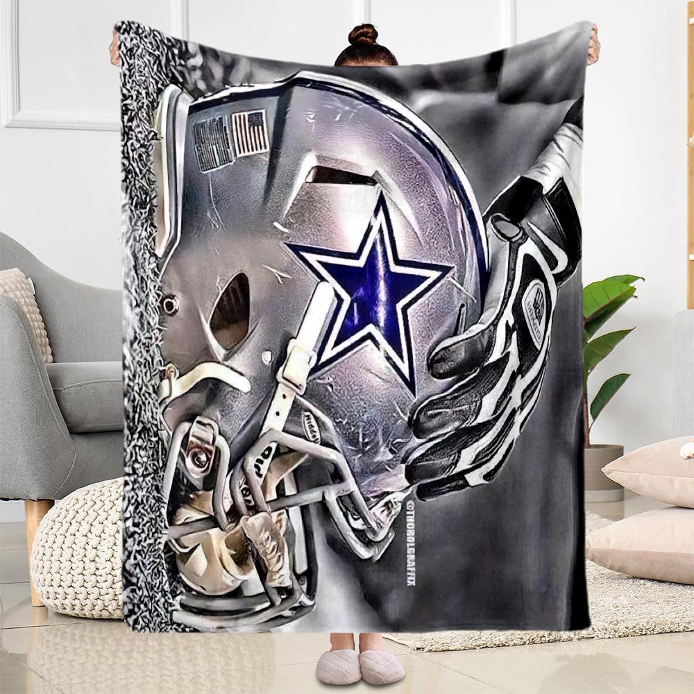 Dallas Blanket Comfortable Perfect for Bedding Bed Livingroom Four Seasons Multipurpose Warmthful Decor Gifts For Family Or Friends