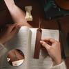 4 Pack Leather Bookmark Classic Stitch with Leather Strap Book Page Marker Reading Lovers Gift Color
