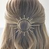 1Set/2pcs Bohemian Metal Alloy Hairpin, Unique Sun and Flower Design, Vintage Ladies Hair Accessories