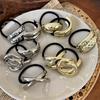 Trend New Gold Color Irregular Geometric Arc-shaped Elastic Hair Bands INES Simple Personalised Hair Accessories for Women