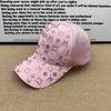 Temperament Full Diamond Baseball Cap Women's Mesh Breathable Mesh Cap Small Versatile Anti-UV Sun Cap