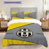Juventus Football Club Emblem Bedding (1 * duvet cover + 2 * pillowcase, without core) Christmas birthday gift Duvet cover and pillowcase