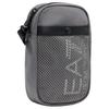 Emporio Armani Letter Logo Rectangular Polyester Crossbody Bag Unisex Bags Gray 7X000633AF23097U8091