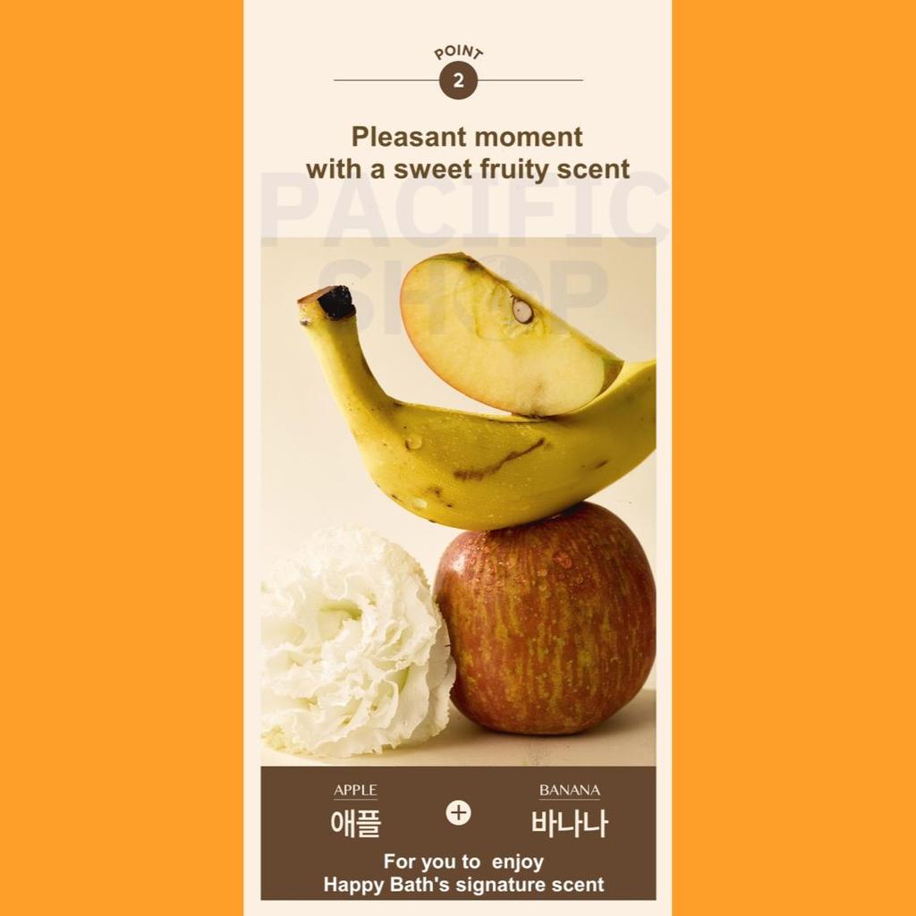 HAPPY BATH Real Gentle , Real Moist Body Wash 900ml(Babypower, Apple & Banana)