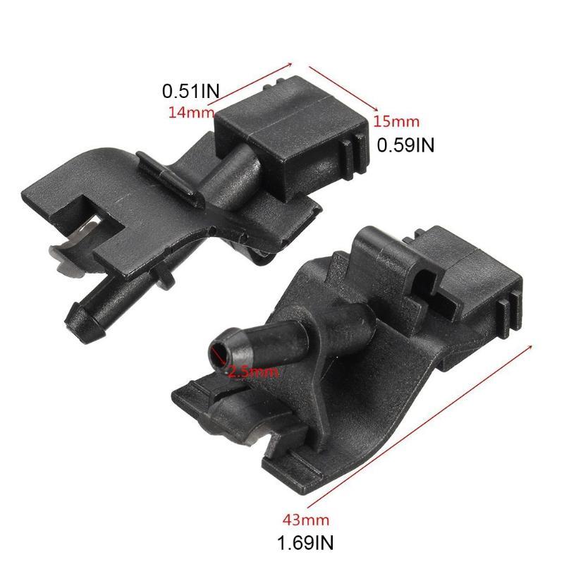 2 шт., форсунки омывателя переднего стеклоочистителя, автомобильные аксессуары, подходят для Corolla Camry 2006-2015