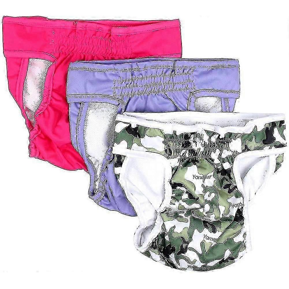 Dog Nappies Reusable Female Dog Diapers 3 Pcs Washable & Reusable Dog Diapers