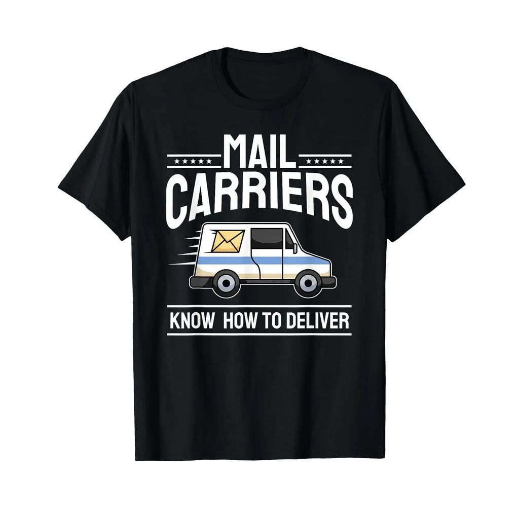 Funny Postwounisex Mailwounisex Car I Know How To Deliver Mail Carrier T Shirt Vintage Washed Fashion Breathable Unisex Homme Casual Soft