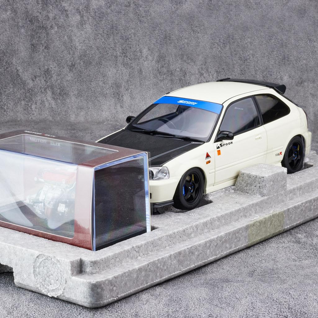 AAALW1 Motorhelix MH 1:18 FOR Honda Civic TypeR EK9 Car model Sports Static model Birthday present