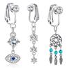 1Pc Fake Belly Button Ring Fake Clip On Belly Piercing Non Piercing Navel Ring