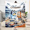 Pumpkin Party Night Customize Your Name Blanket Gift Personalized Blanket Durable Comfort Perfect for Seaside Home Decor Sofa Livingroom All-Season Us