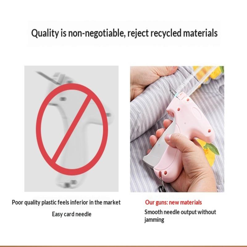 Пистолет для этикеток Держатель для квилтов Пистолет для бирок Мягкий силиконовый Безигольный защелкивающийся Одноигольный швейный пистолет Не оставляющий следов лист Противоскользящий инструмент