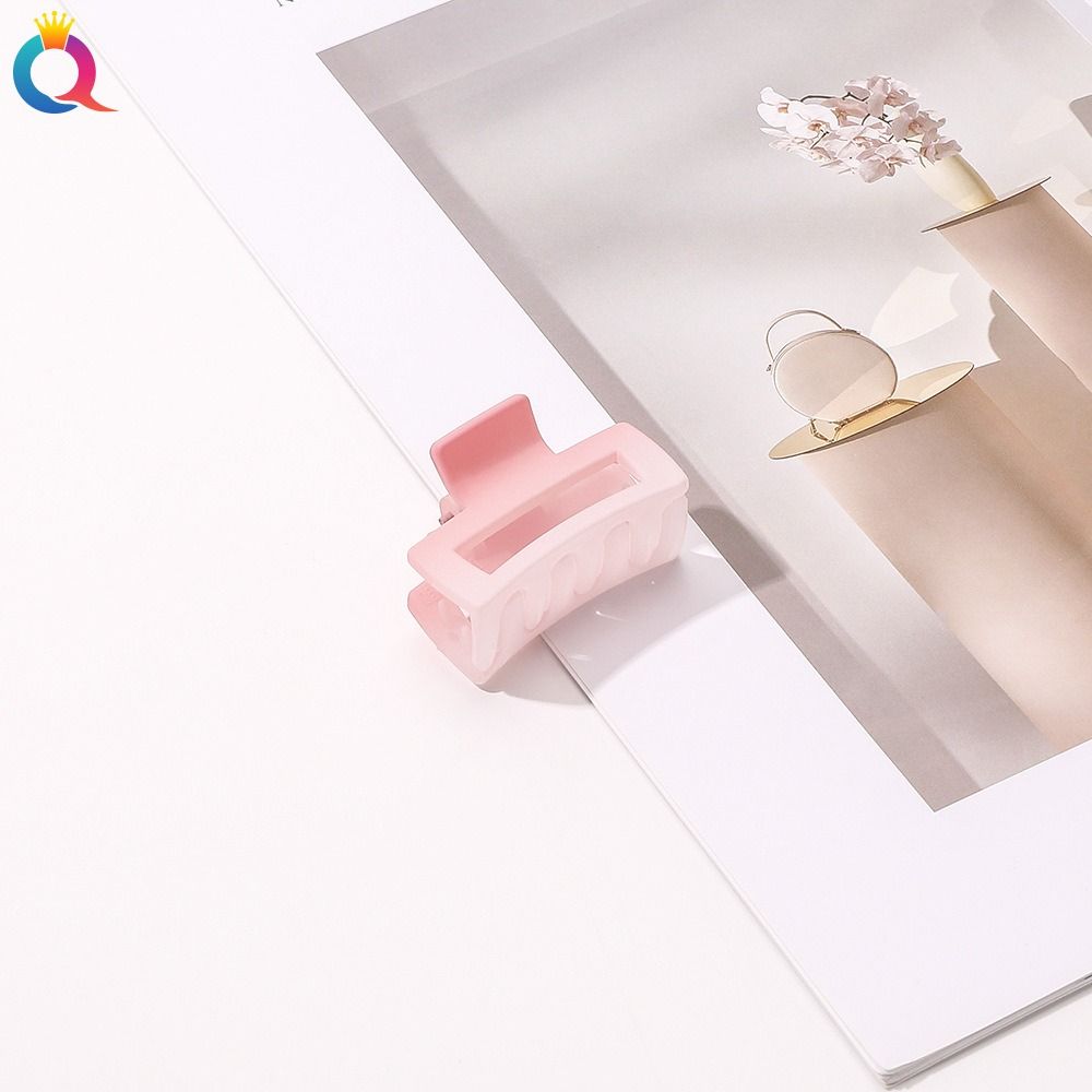 Милая заколка для волос, матовая цветная заколка с цветком, корейская заколка для волос, розовая женская заколка для волос