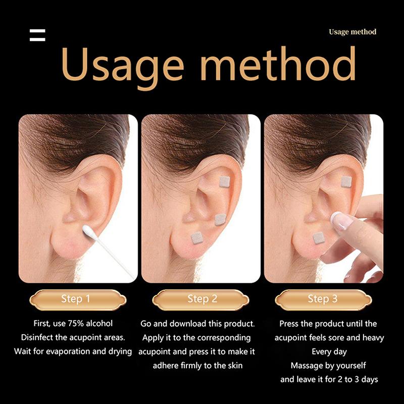 600 шт. Уход за ушами Акупунктура Ушная Массажная Терапия Игла Пластырь Семена Наклейка Ушная Акупунктура Ушная Терапия Vaccaria