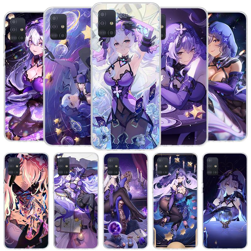 Honkai Star Rail Black Swan Cover Phone Case For Samsung Galaxy A12 A22 A32 A52 A72 A02S Phone Case Note 20 Ultra 10 S10 Plus A5