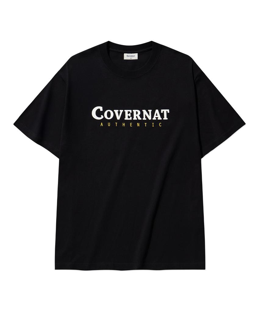 COVERNAT Центральная аутентичная футболка черная