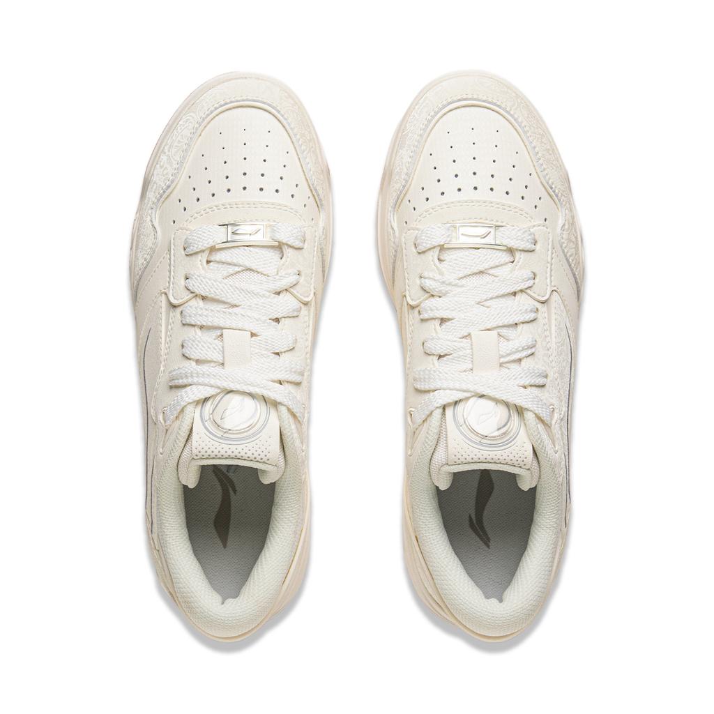 Li Ning Moon White 3 Кеды для скейтборда Женские Низкие Mist White AGCV078-2