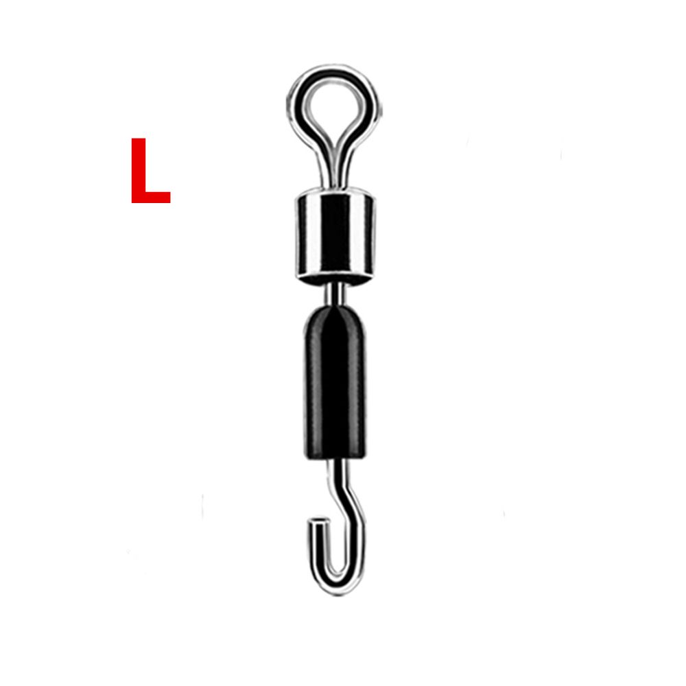 Flexible Metal Solid Rings Swivel Ball Bearing Fast Link Fishing Tools Connector Fishing Hooks