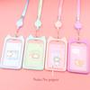Card Holder with Retractable Reel Lanyard Cute Cartoon Bank Identity Badge Bus ID Card Holder Case Credit Card Cover Kids Gift