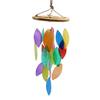Wind Chime Rainbow Leaf Bamboo Drop
