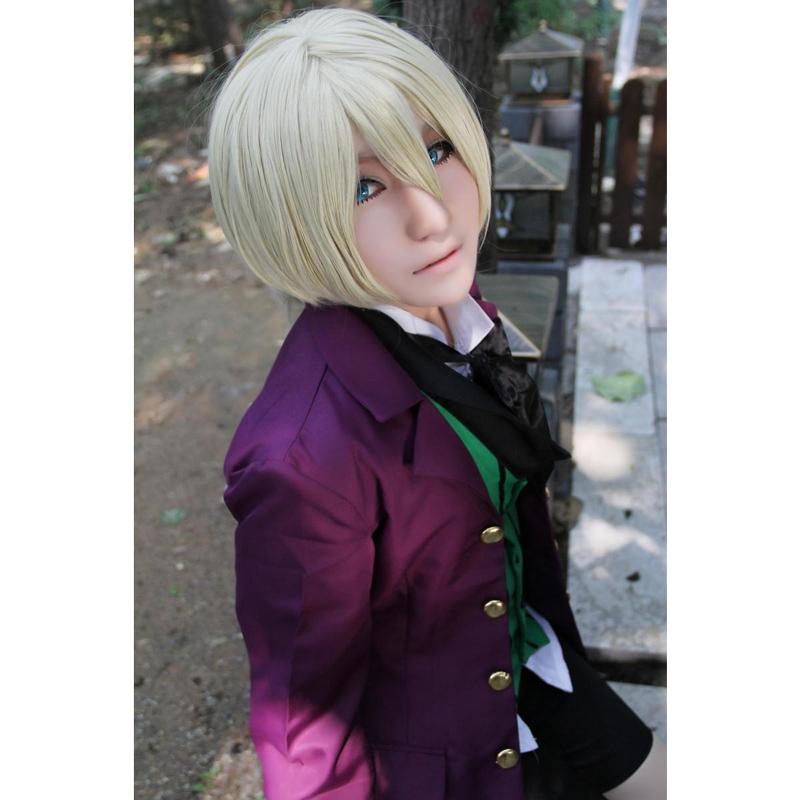 Аниме Черный дворецкий 2 Kuroshitsuji Alois Trancy, униформа, костюмы для косплея, полный комплект (внешний + жилет + рубашка + шорты + галстук-бабочка)