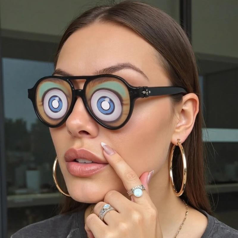 Хэллоуин Смешные Глаза Очки Розыгрыш Маскировка Очки Хэллоуин День Дурака Косплей Аксессуар Хэллоуин Трюк Игрушка