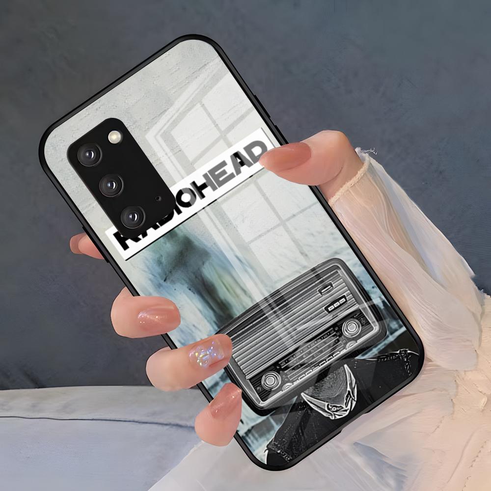 Чехол для телефона группы R-Radiohead для Samsung S26 S25 Plus S20 S20 Plus S22 Ultra S23 FE S21 Plus S21 Ultra Стеклянная крышка