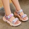 Girls Sandals Summer New Kids Cartoon Beach Sandals Soft Sole Non Slip Medium Big Kids Girls Shoes