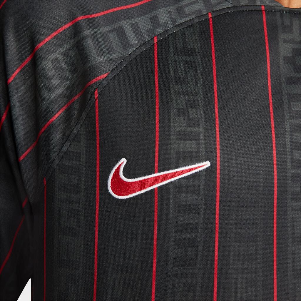 Nike Леброн x Ливерпуль. Футболка для стадиона Dri-FIT Антрацит/Красная мужская уличная одежда для спортзала FD0627-061