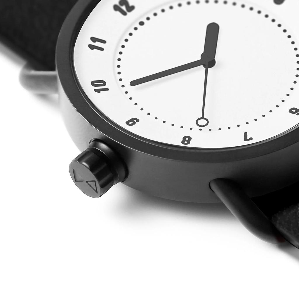 TID Watches 40 мм Белый циферблат Черный кожаный ремешок Черная пряжка Минималистичный дизайн Кварцевый механизм Унисекс Скандинавские часы №1 Вдохновленные Швецией