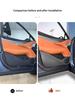 For BYD Sea Lion 07 EV Carbon Fiber Patterned Door Kick Plate Interior Modification Car Door Protection Panel Accessories