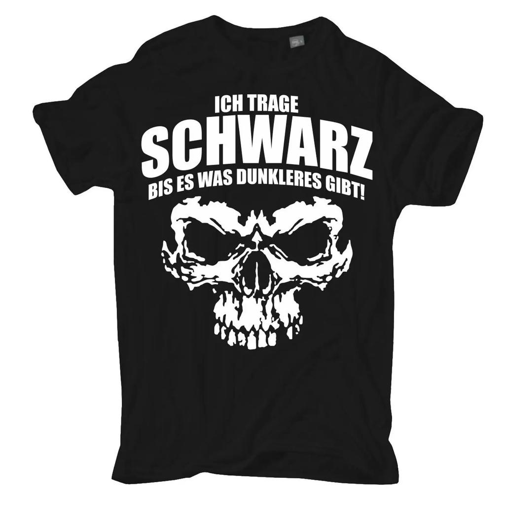Herren MNner T Shirt Ich Trage Schwarz Bis Es Was Dunkleres Gibt Metal Black Vintage Designer Clothes Unisex