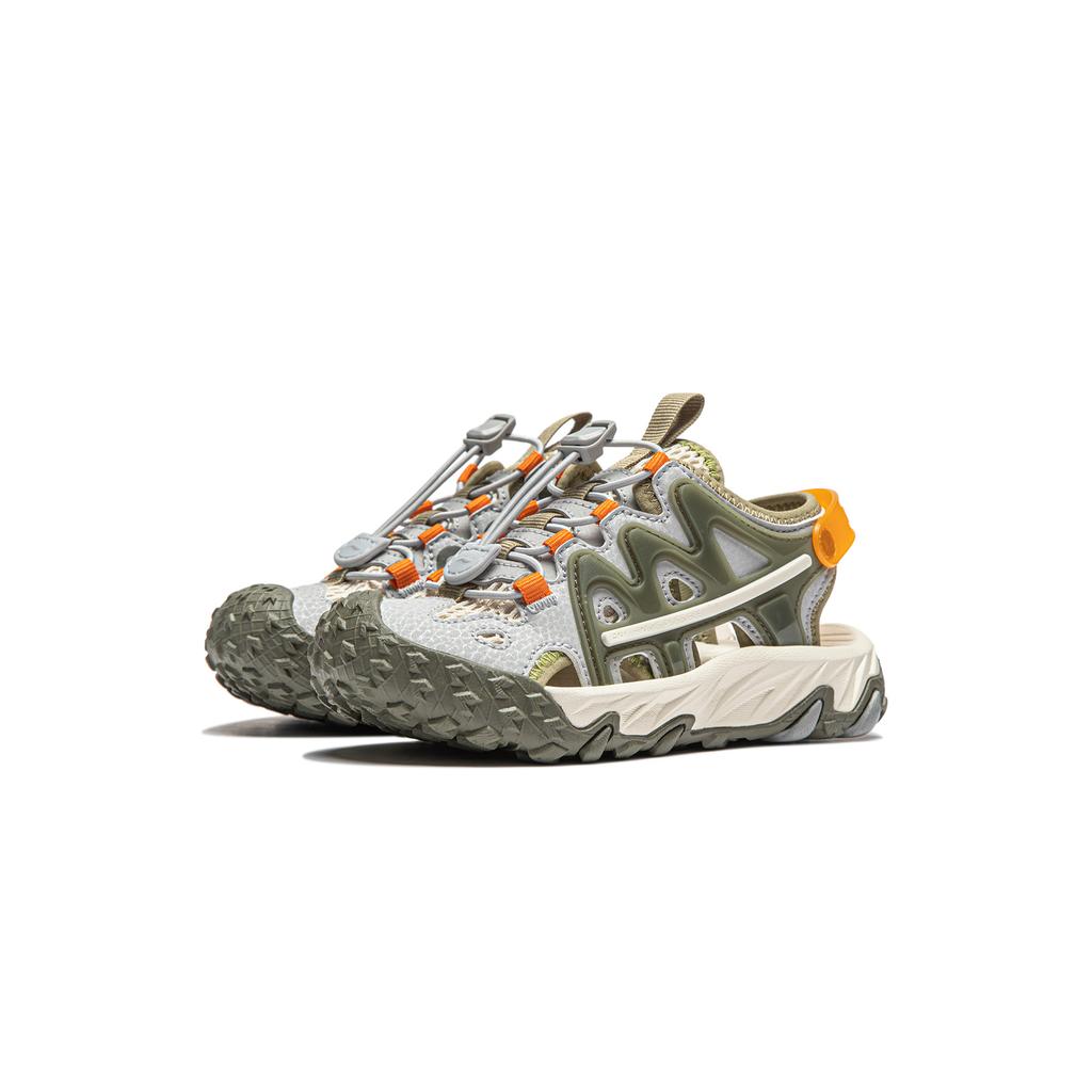 Li Ning модные нескользящие амортизирующие прочные отскакивающие детские сандалии детские сандалии зеленые YKKU006-7