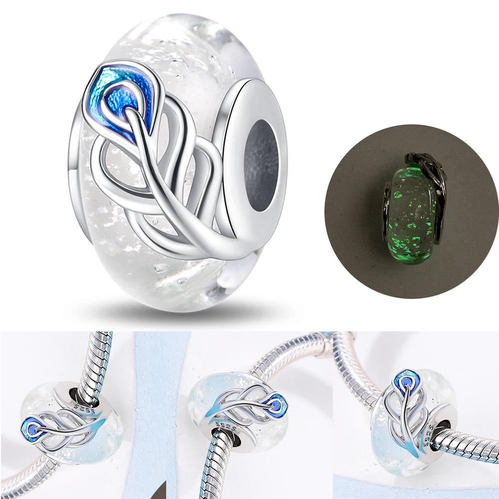 Новый Медный Красочный Цветок Муранское Стекло Шарм Подходит Оригинальный Браслет Ожерелье Сердце Муранское Стекло Сделай Сам Изысканные Ювелирные Изделия