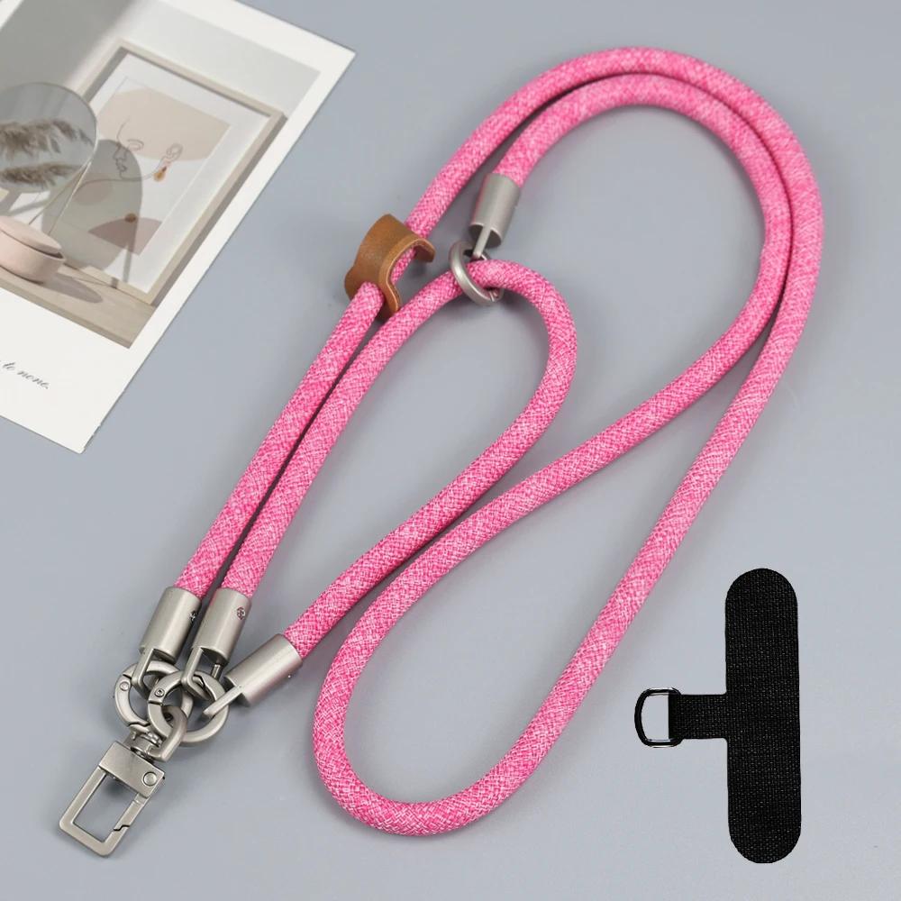 Adjustable Long Mobile Phone Lanyard with Card for iPhone Outdoor Travel Daily Use-Crossbody Neckwear Anti-lost Cellphone Strap