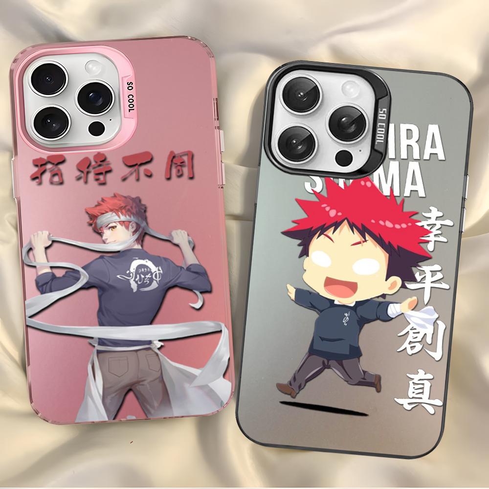 Чехол для телефона Soma Yukihira Food Wars Shokugeki no Soma Аниме Для iPhone16 15 14131211ProMax X XR87Plus Матовый Ударопрочный Задняя крышка