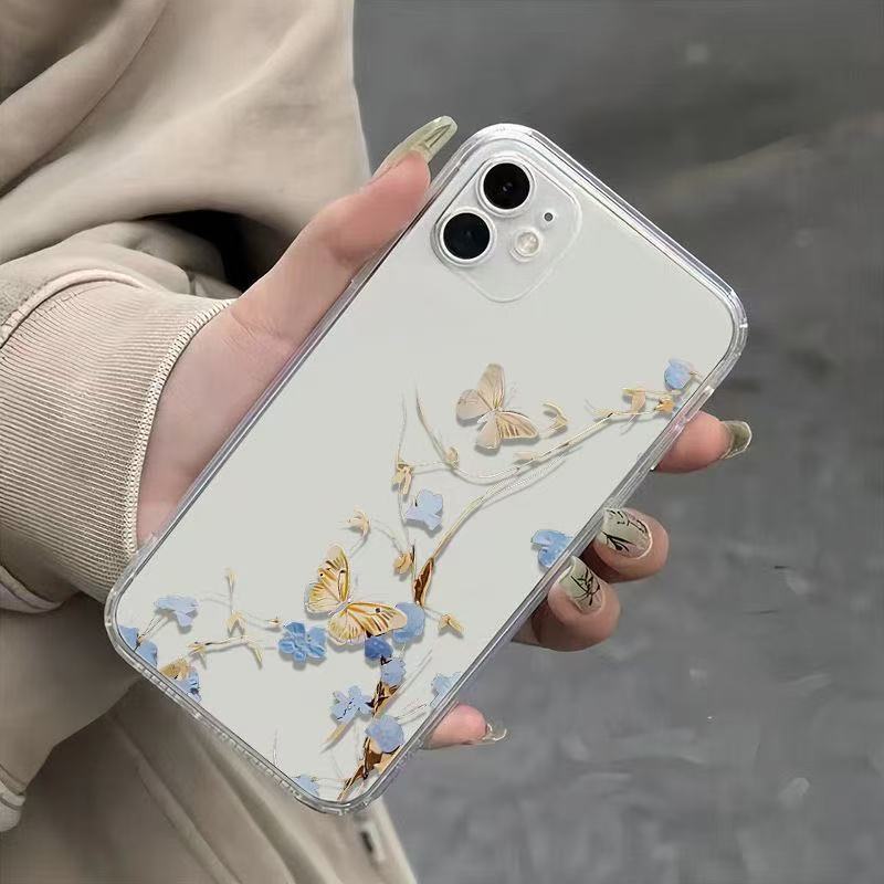 Butterfly is suitable for iphone17promax mobile phone case Apple 16/14pro Japan and South Korea 13/12/15/11x