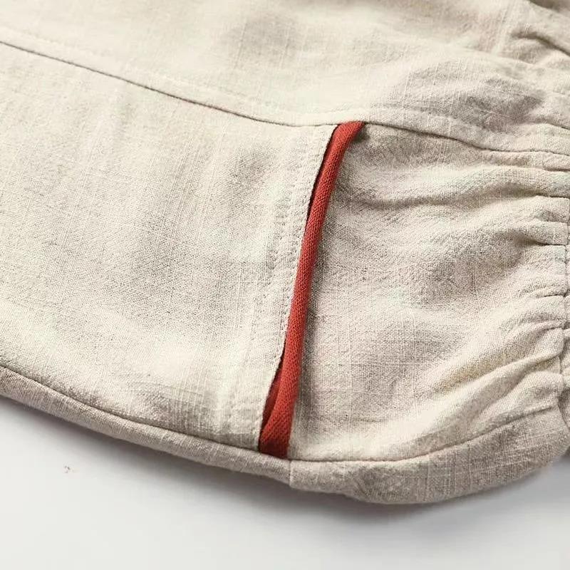 Женские летние тонкие свободные брюки Nine-minute с высокой талией, повседневные брюки Ha Small Feet Lunar Trousers