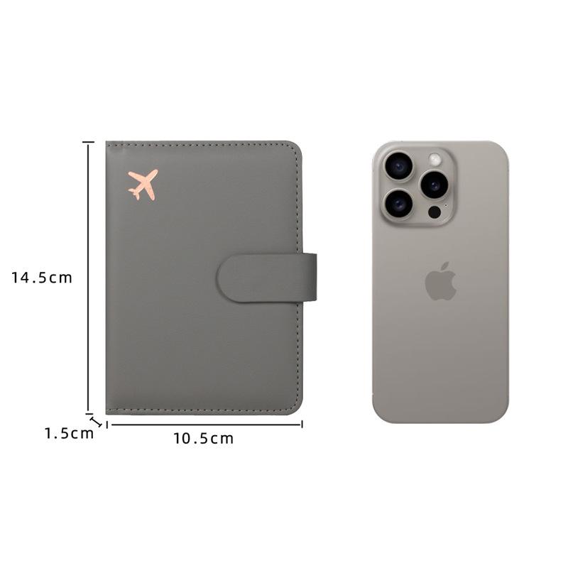 Портативный многофункциональный держатель для паспорта с RFID-защитой, с несколькими слотами для карт, из ПУ кожи, защитник билетов для пересечения границы