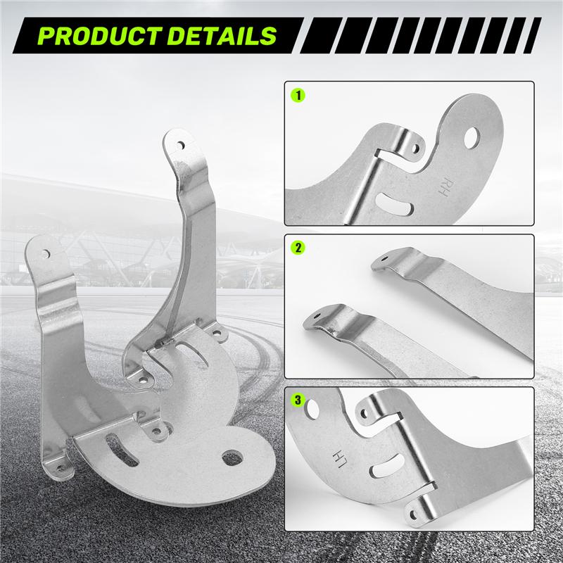 Stainless Steel Car Front Grille Spot Light Fixing Bracket For-BMW Mini R50 R52 R53 2001-2007-M53K