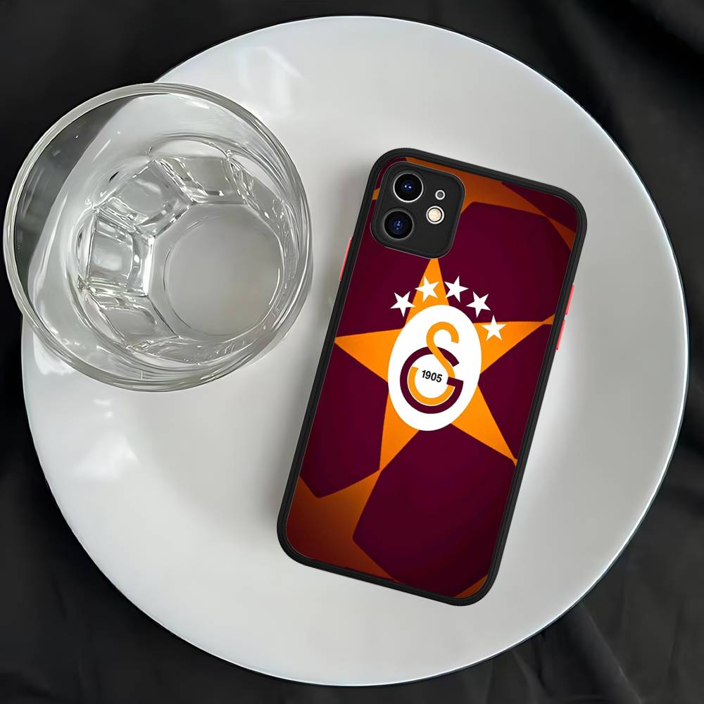 Футбольная команда Галатасарай Для силиконового матового чехла для телефона Для iPhone 16 Pro Max 15 14 13 12 11 X XS MAX
