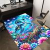 1PC turtle butterflies Non-Slip Floor carpet, Office, family, bedroom, Studio - Large Area Rug,Decorative Mat, Longlasting Material-C0490