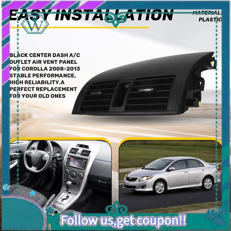 AA92-Center Dash A/C Outlet Air Vent Panel For Toyota Corolla 2008-2013