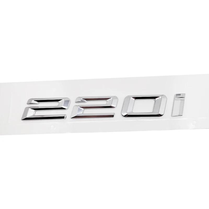 ABS Car Rear Trunk Letters Logo Badge Emblem Sticker For BMW 2 Series 216i 218i 220i 225i 228i 230i 235i 240i F22 F23 F46 F45