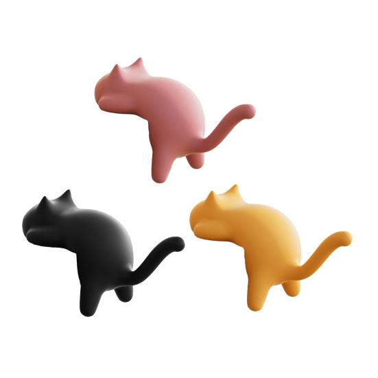 Милые Крючки-Зажимы для Края Стола Кошка Без Сверления Настольный Крючок-Вешалка Крючки Котенок Настольный Органайзер Крючки для Ключей Сумок Наушников