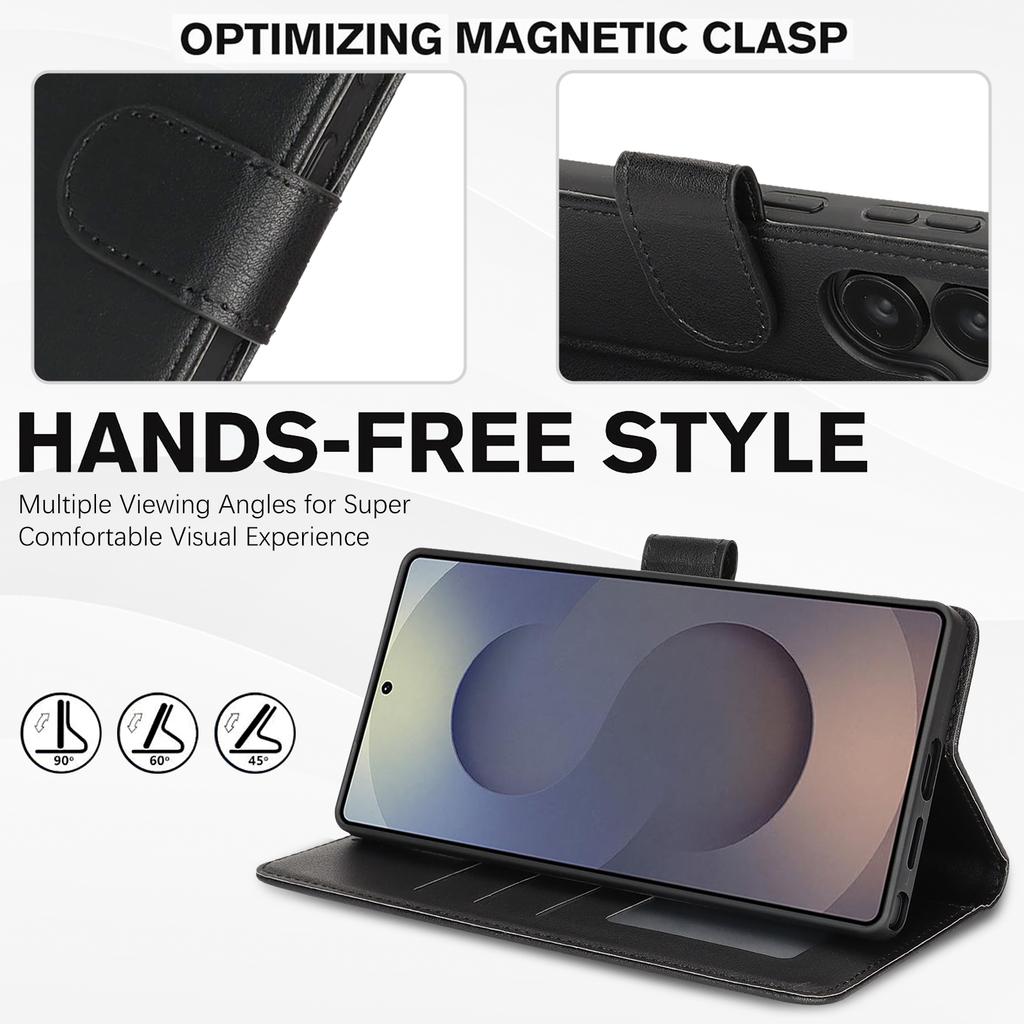 For Samsung Galaxy S23 Ultra/S22 Ultra 5G Case RFID Blocking Flip Leather Phone Cover with Wrist Strap